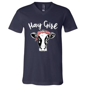 Hay Farmer Gift Cattle Cow Lovers V-Neck T-Shirt