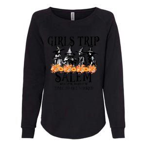 Halloween Funny Girl Trip Salem Time To Get Witch Gift Womens California Wash Sweatshirt