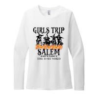 Halloween Funny Girl Trip Salem Time To Get Witch Gift Womens CVC Long Sleeve Shirt