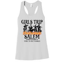 Halloween Funny Girl Trip Salem Time To Get Witch Gift Women's Racerback Tank