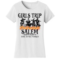 Halloween Funny Girl Trip Salem Time To Get Witch Gift Women's T-Shirt