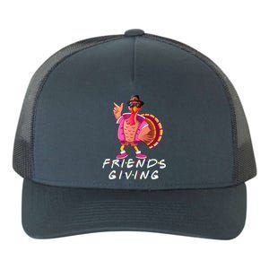 Happy Friendsgiving Gift Turkey Friends Giving Funny Gift Yupoong Adult 5-Panel Trucker Hat