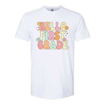 Hello First Grade Team 1st Grade Back To School Teacher Softstyle CVC T-Shirt