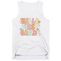 Hello First Grade Team 1st Grade Back To School Teacher Tank Top