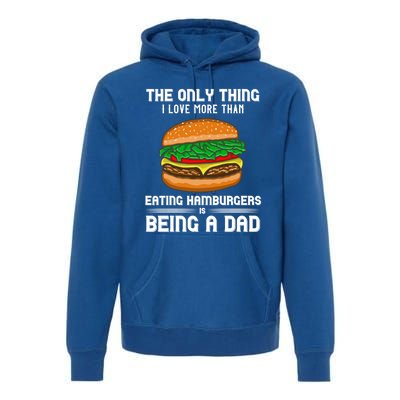 Hamburger Foodie Grillmaster Food Fan Dad Chef Father's Day Gift Premium Hoodie