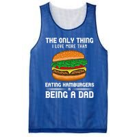 Hamburger Foodie Grillmaster Food Fan Dad Chef Father's Day Gift Mesh Reversible Basketball Jersey Tank