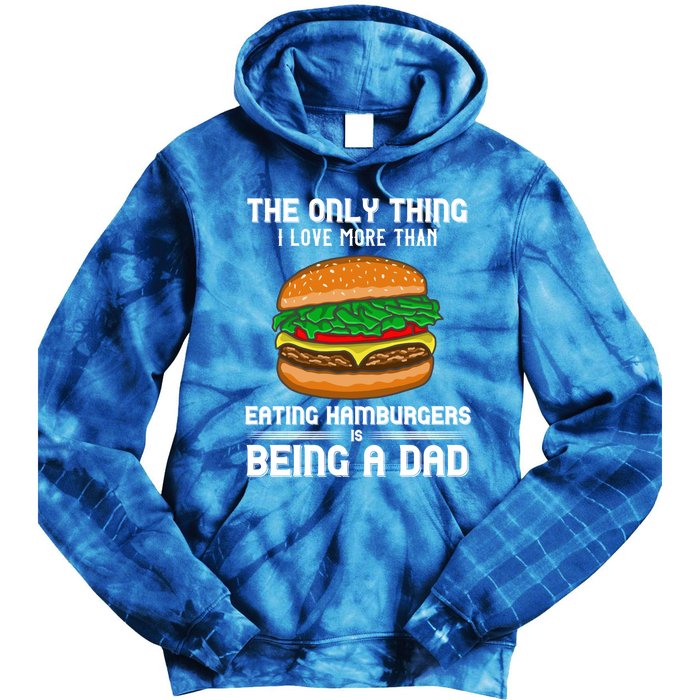 Hamburger Foodie Grillmaster Food Fan Dad Chef Father's Day Gift Tie Dye Hoodie