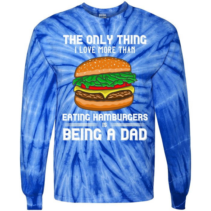 Hamburger Foodie Grillmaster Food Fan Dad Chef Father's Day Gift Tie-Dye Long Sleeve Shirt