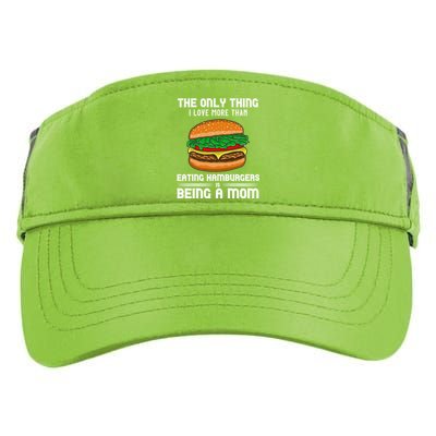 Hamburger Foodie Grillmaster Food Fan Mom Chef Mother's Day Gift Adult Drive Performance Visor