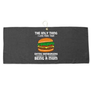 Hamburger Foodie Grillmaster Food Fan Mom Chef Mother's Day Gift Large Microfiber Waffle Golf Towel