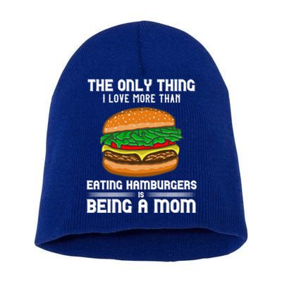 Hamburger Foodie Grillmaster Food Fan Mom Chef Mother's Day Gift Short Acrylic Beanie