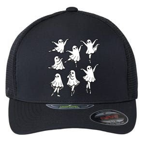 Halloween Funny Ghost Ballet Dancer Spooky Dance Teacher Gift Flexfit Unipanel Trucker Cap