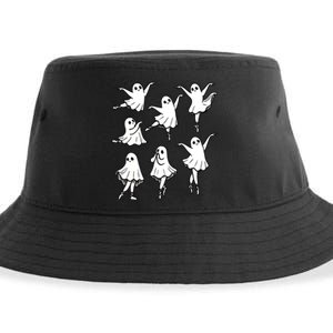 Halloween Funny Ghost Ballet Dancer Spooky Dance Teacher Gift Sustainable Bucket Hat