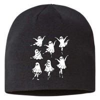 Halloween Funny Ghost Ballet Dancer Spooky Dance Teacher Gift Sustainable Beanie