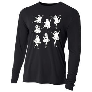 Halloween Funny Ghost Ballet Dancer Spooky Dance Teacher Gift Cooling Performance Long Sleeve Crew