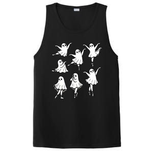 Halloween Funny Ghost Ballet Dancer Spooky Dance Teacher Gift PosiCharge Competitor Tank