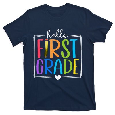 Hello First Grade Team 1st Grade Back To School Teacher T-Shirt