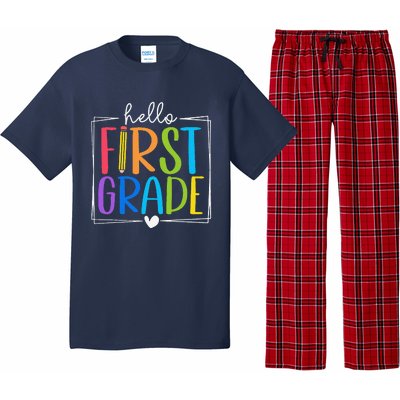 Hello First Grade Team 1st Grade Back To School Teacher Pajama Set