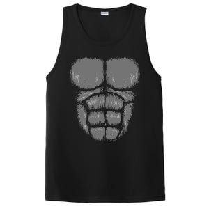 Halloween Funny Gorilla Monkey Belly Chest Costume PosiCharge Competitor Tank