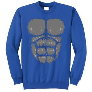 Halloween Funny Gorilla Monkey Belly Chest Costume Sweatshirt