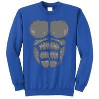 Halloween Funny Gorilla Monkey Belly Chest Costume Sweatshirt