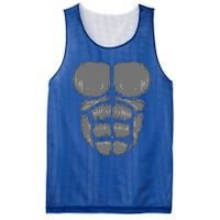 Halloween Funny Gorilla Monkey Belly Chest Costume Mesh Reversible Basketball Jersey Tank