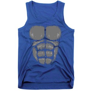 Halloween Funny Gorilla Monkey Belly Chest Costume Tank Top