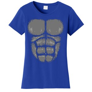 Halloween Funny Gorilla Monkey Belly Chest Costume Women's T-Shirt