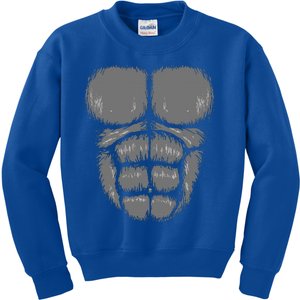 Halloween Funny Gorilla Monkey Belly Chest Costume Kids Sweatshirt