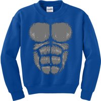 Halloween Funny Gorilla Monkey Belly Chest Costume Kids Sweatshirt