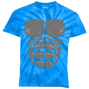 Halloween Funny Gorilla Monkey Belly Chest Costume Kids Tie-Dye T-Shirt