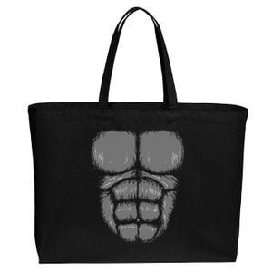 Halloween Funny Gorilla Monkey Belly Chest Costume Cotton Canvas Jumbo Tote