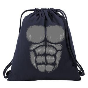 Halloween Funny Gorilla Monkey Belly Chest Costume Drawstring Bag