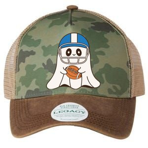 Halloween Football Ghost Mascot And Sports Lovers Funny Gift Legacy Tie Dye Trucker Hat