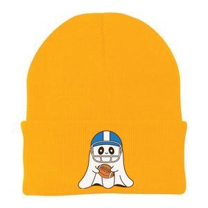 Halloween Football Ghost Mascot And Sports Lovers Funny Gift Knit Cap Winter Beanie