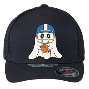 Halloween Football Ghost Mascot And Sports Lovers Funny Gift Flexfit Unipanel Trucker Cap