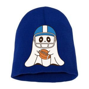 Halloween Football Ghost Mascot And Sports Lovers Funny Gift Short Acrylic Beanie