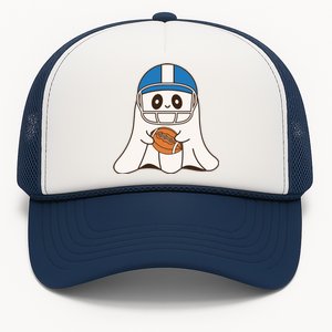 Halloween Football Ghost Mascot And Sports Lovers Funny Gift Trucker Hat