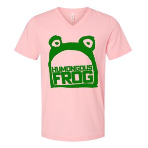 Humongous Frog Green V-Neck T-Shirt