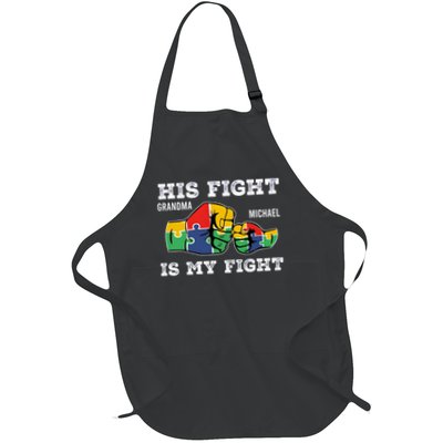 HIS FIGHT GRANDMA MICHAEL IS MY FIGHT Full-Length Apron With Pockets