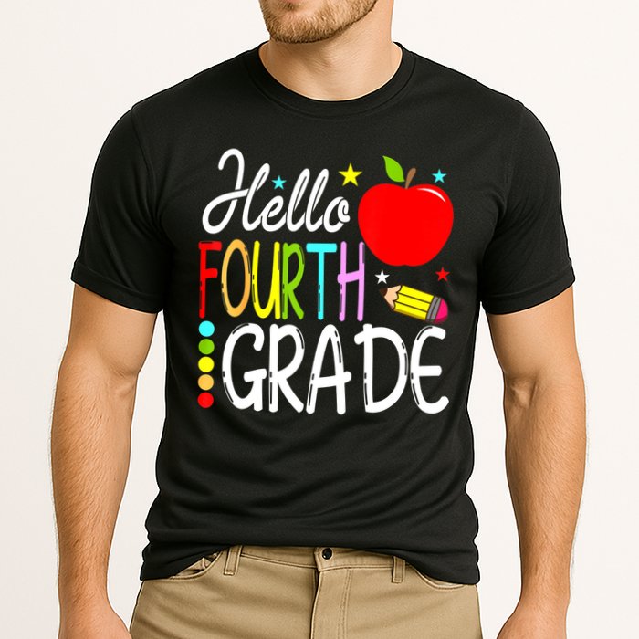 Hello Fourth Grade Team 4th Grade Back To School Teacher Cooling Performance Crew T-Shirt
