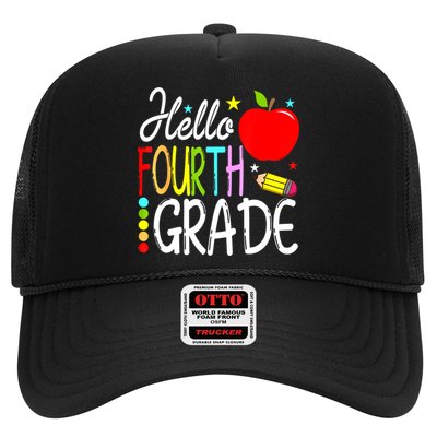 Hello Fourth Grade Team 4th Grade Back To School Teacher Trucker Hat