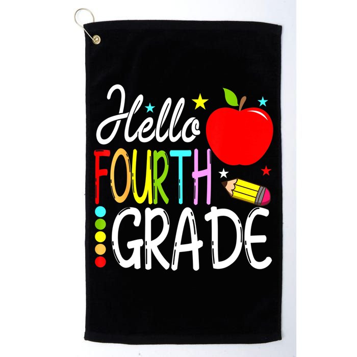 Hello Fourth Grade Team 4th Grade Back To School Teacher Golf Towel