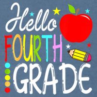 Hello Fourth Grade Team 4th Grade Back To School Teacher Garment-Dyed Sweatshirt