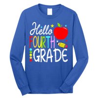 Hello Fourth Grade Team 4th Grade Back To School Teacher Long Sleeve Shirt