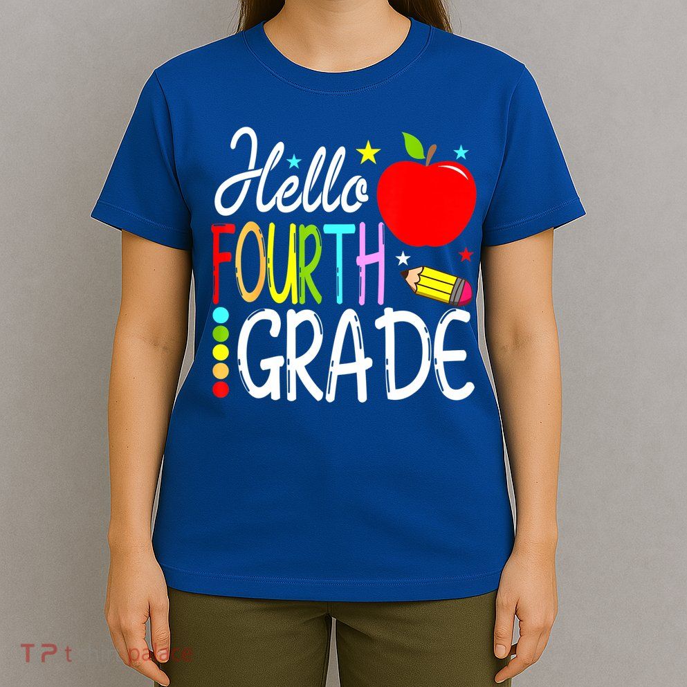Hello Fourth Grade Team 4th Grade Back To School Teacher T-Shirt