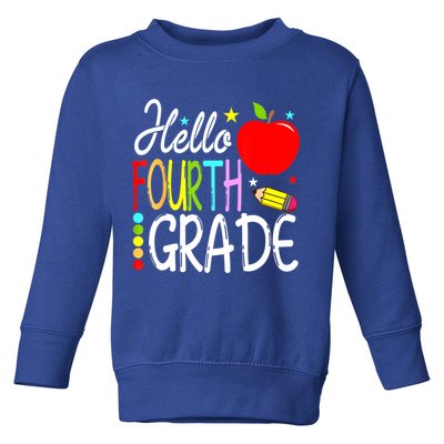 Hello Fourth Grade Team 4th Grade Back To School Teacher Toddler Sweatshirt