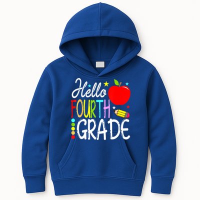 Hello Fourth Grade Team 4th Grade Back To School Teacher Kids Hoodie
