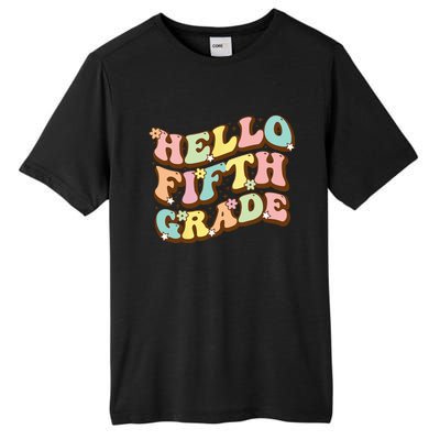 Hello Fifth Grade For Teachers And Students Back To School Tall Fusion ChromaSoft Performance T-Shirt