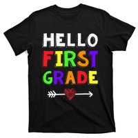 Hello First Grade Team 1st Grade Back To School Teacher T-Shirt